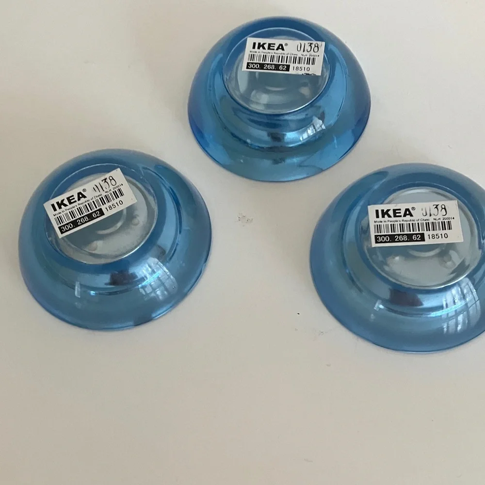 IKEA Ocean Blue Candle Holders
